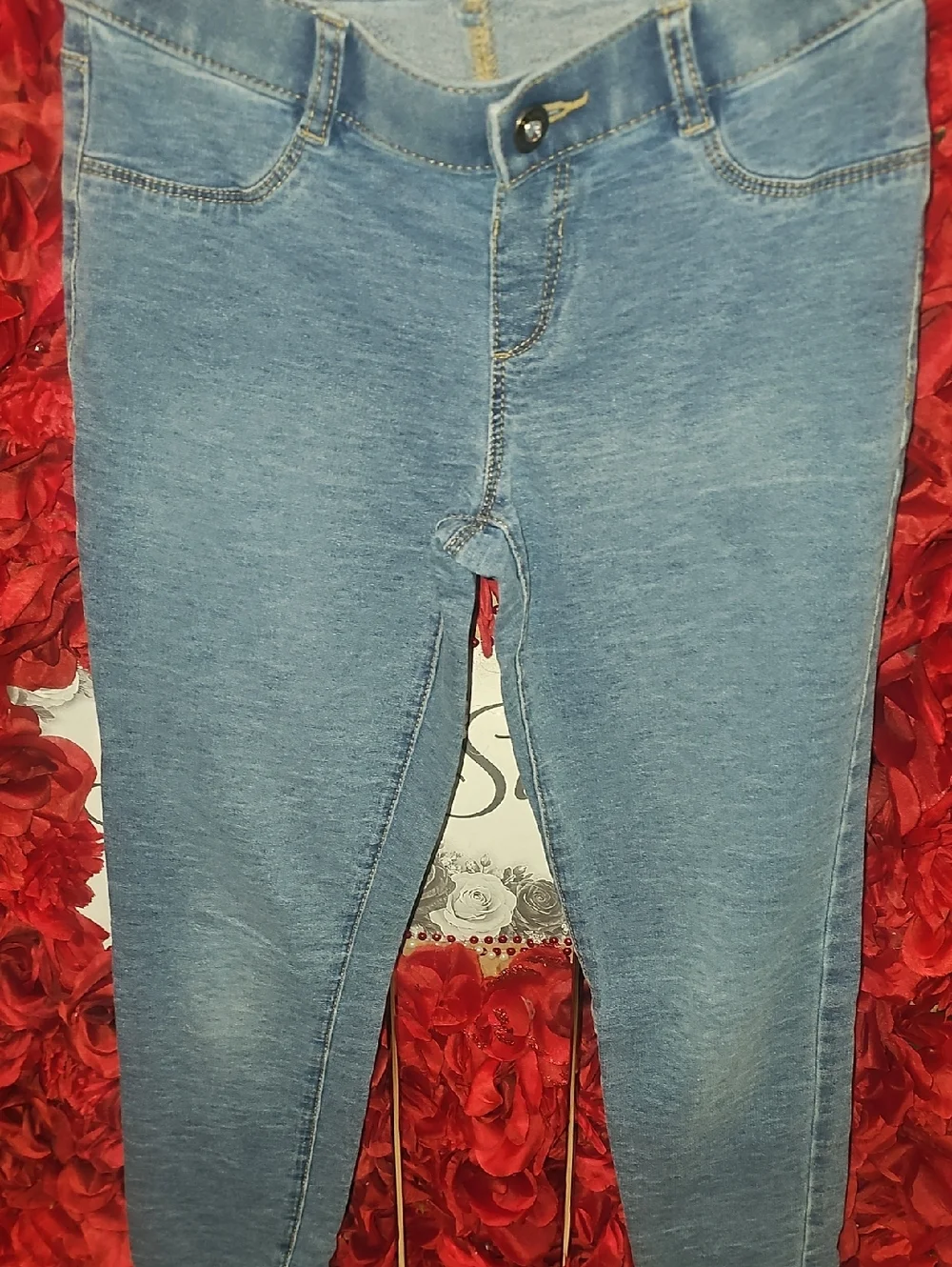 Arizona Jean Company Light Blue Skinny Stretch Jeggings Size 12